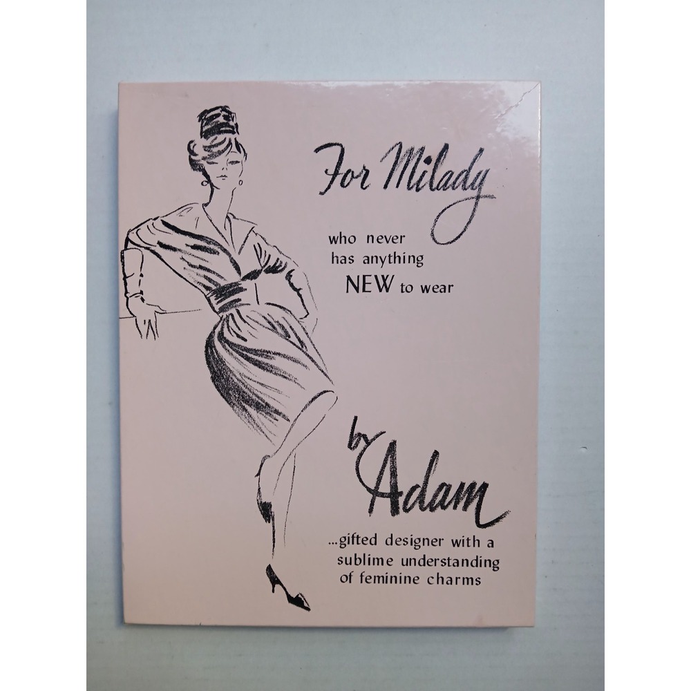 For Milady by Adam 1962 Who Never Has Anything New To Wear USA Gag Novelty Gift